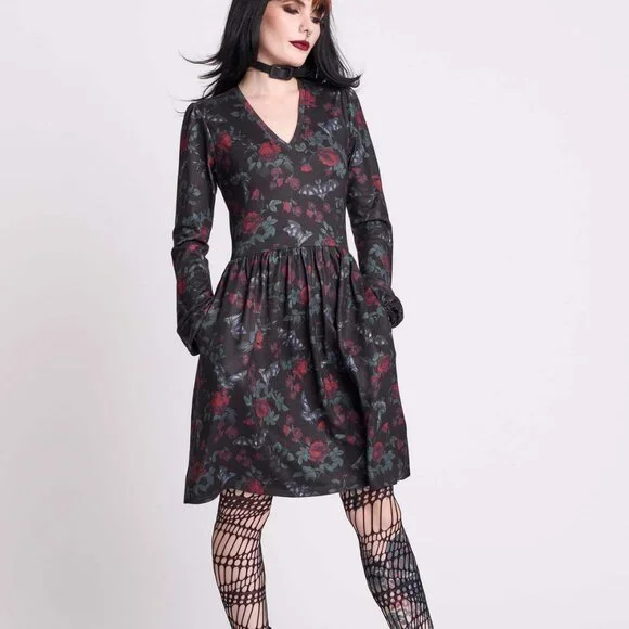 NWT, Mightnight Hour bat's roost skater dress, size small - Picture 3 of 6